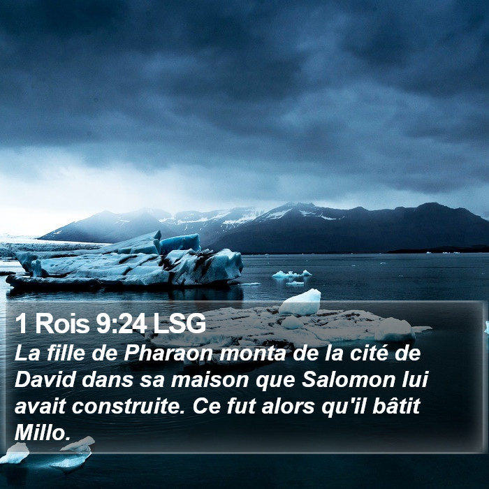 1 Rois 9:24 LSG Bible Study