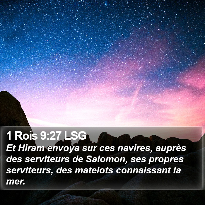 1 Rois 9:27 LSG Bible Study