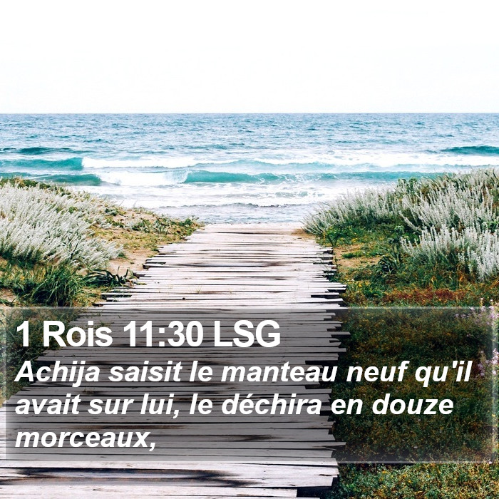 1 Rois 11:30 LSG Bible Study