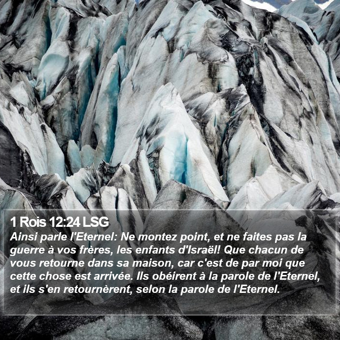 1 Rois 12:24 LSG Bible Study