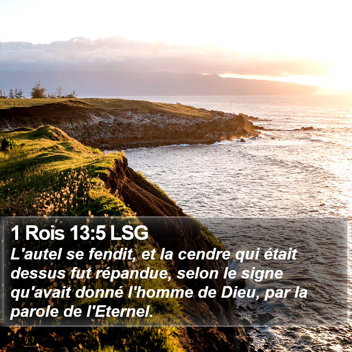 1 Rois 13:5 LSG Bible Study