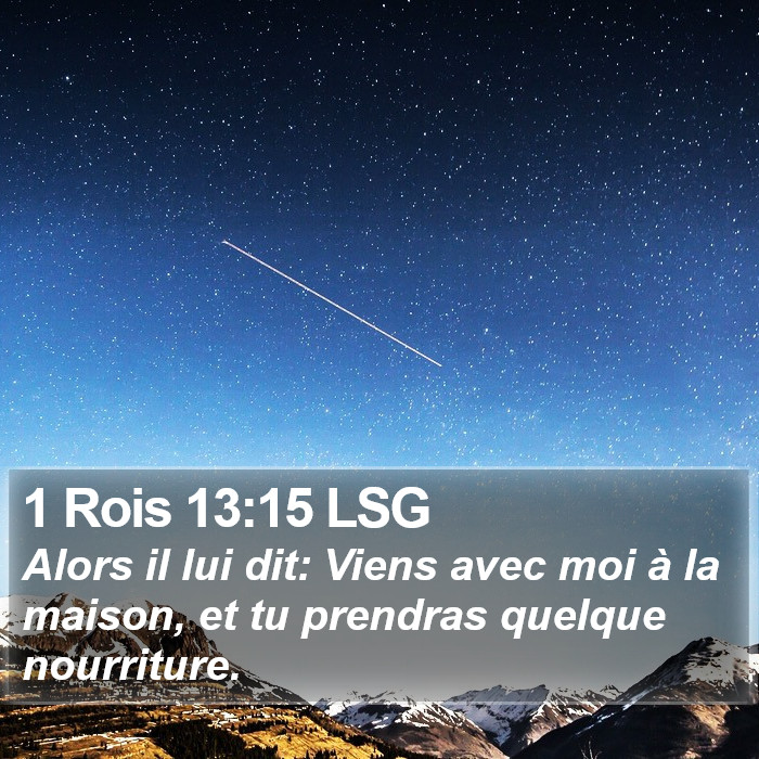 1 Rois 13:15 LSG Bible Study