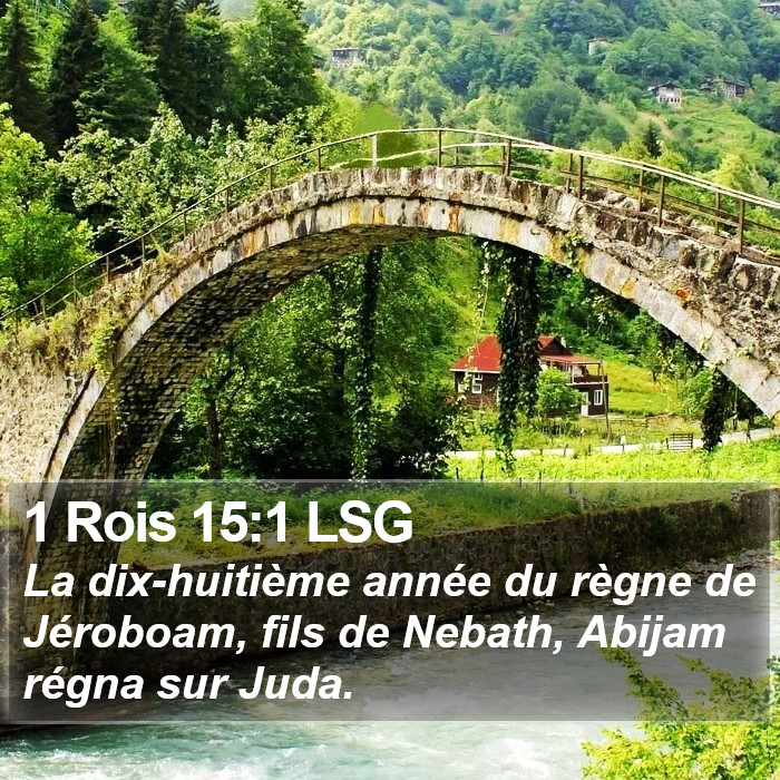 1 Rois 15:1 LSG Bible Study