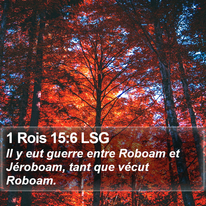 1 Rois 15:6 LSG Bible Study