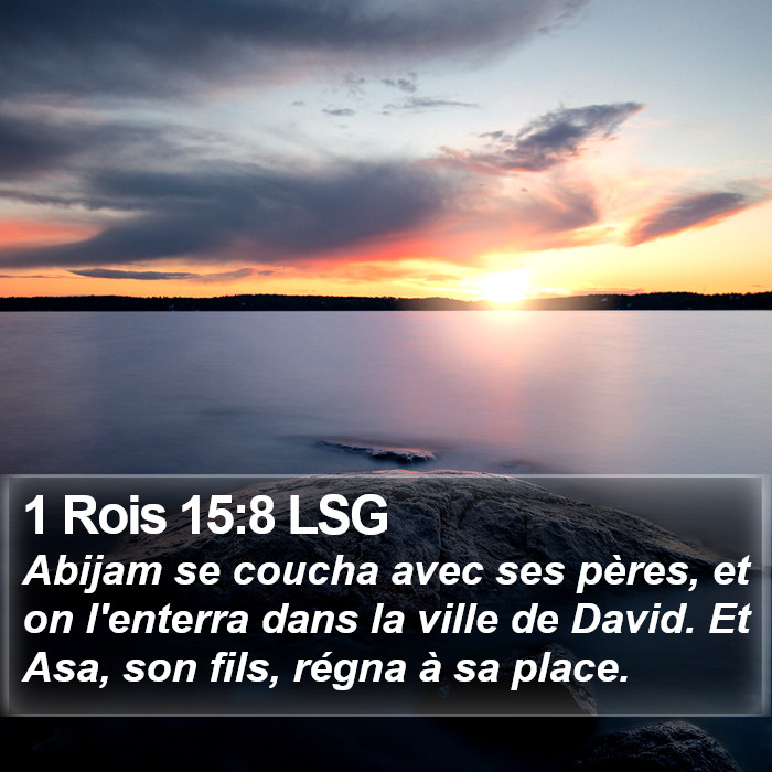 1 Rois 15:8 LSG Bible Study