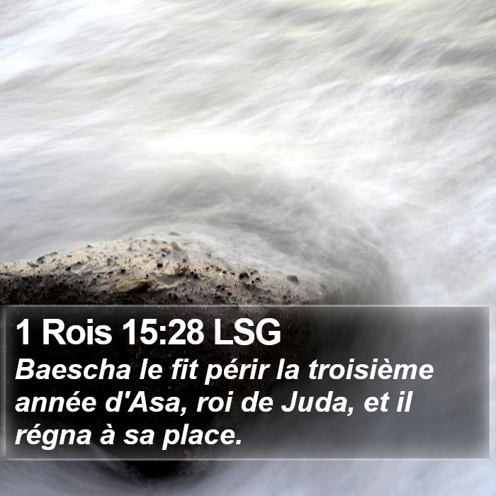 1 Rois 15:28 LSG Bible Study