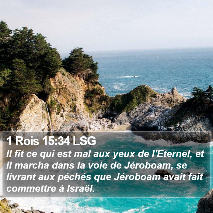 1 Rois 15:34 LSG Bible Study