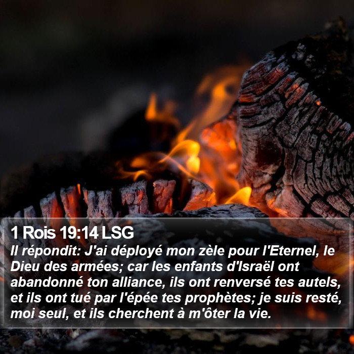 1 Rois 19:14 LSG Bible Study