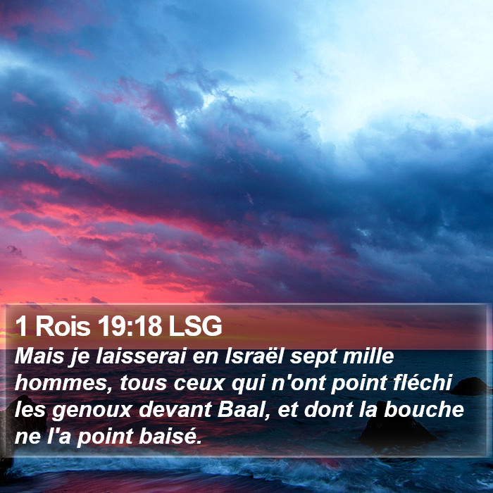 1 Rois 19:18 LSG Bible Study