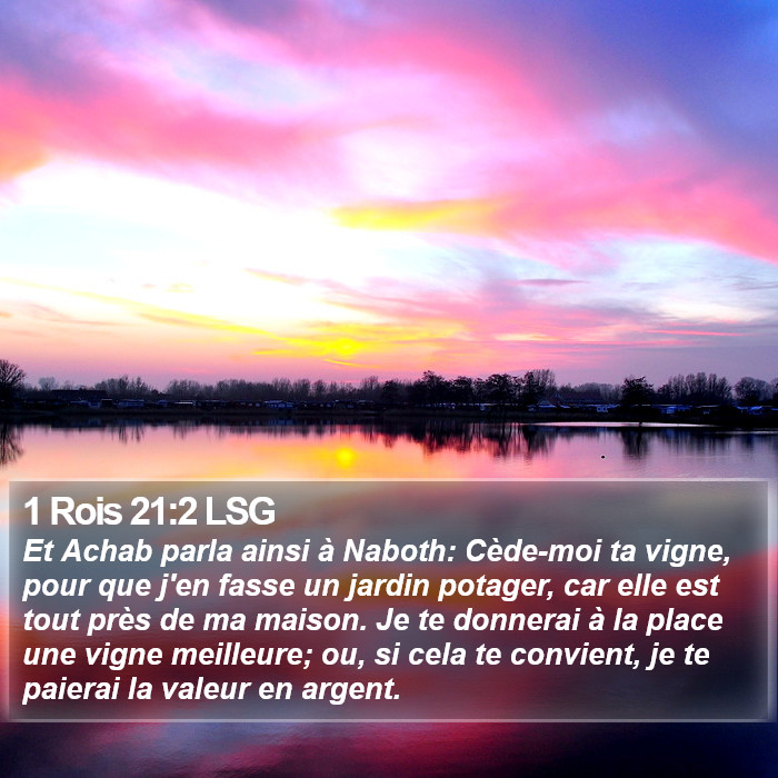 1 Rois 21:2 LSG Bible Study