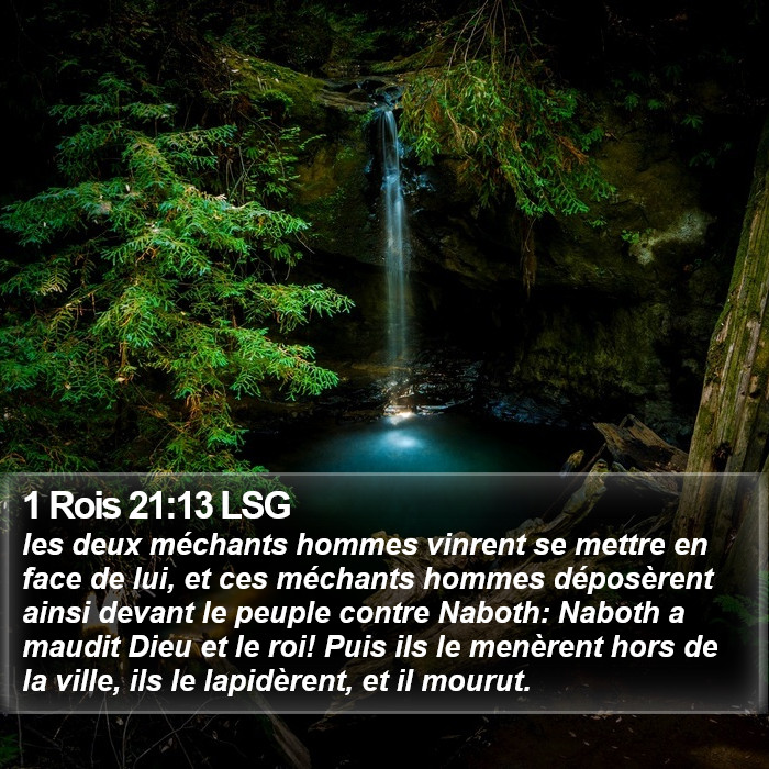 1 Rois 21:13 LSG Bible Study