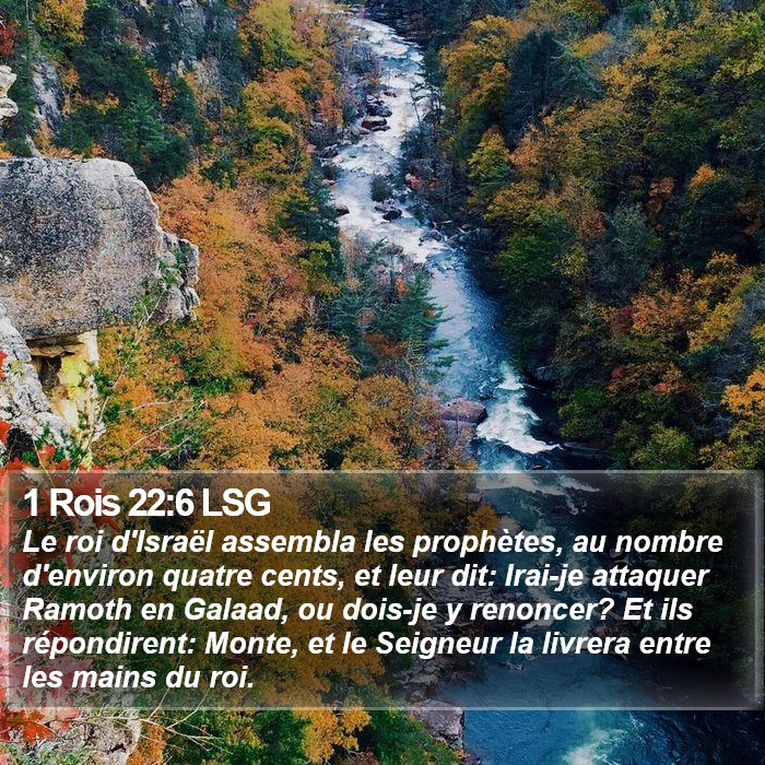1 Rois 22:6 LSG Bible Study