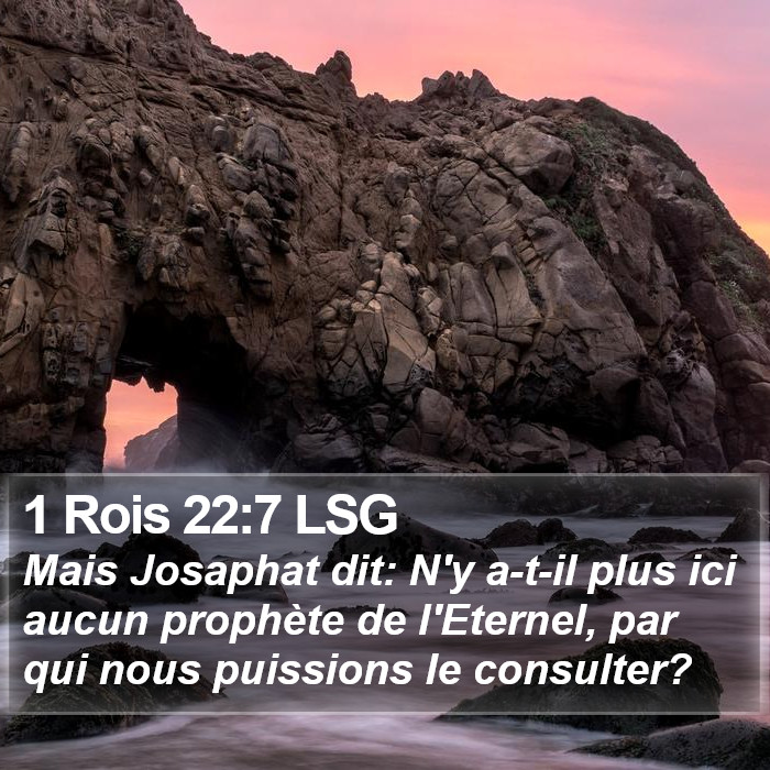 1 Rois 22:7 LSG Bible Study