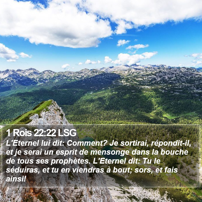 1 Rois 22:22 LSG Bible Study