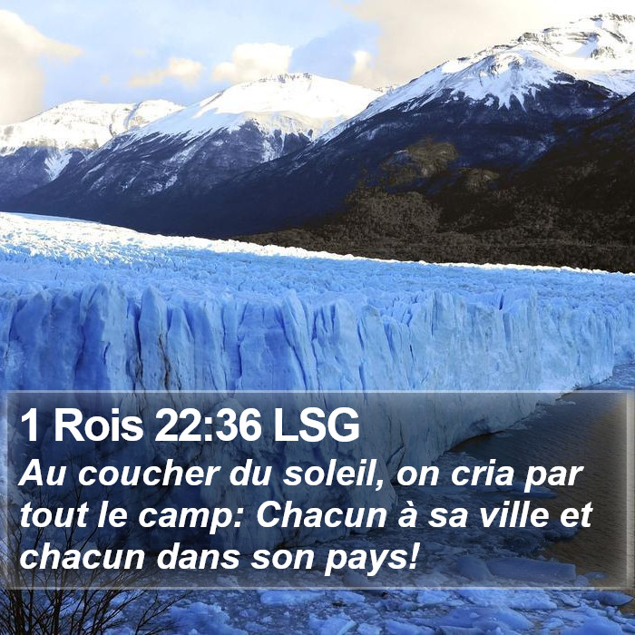 1 Rois 22:36 LSG Bible Study