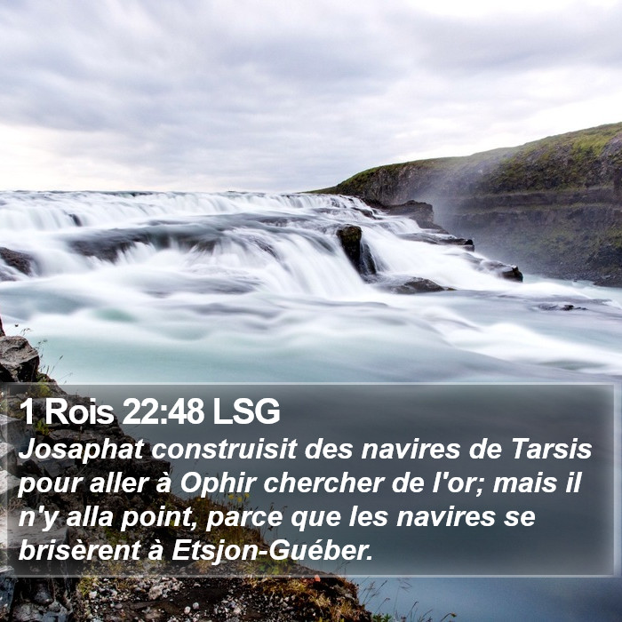 1 Rois 22:48 LSG Bible Study