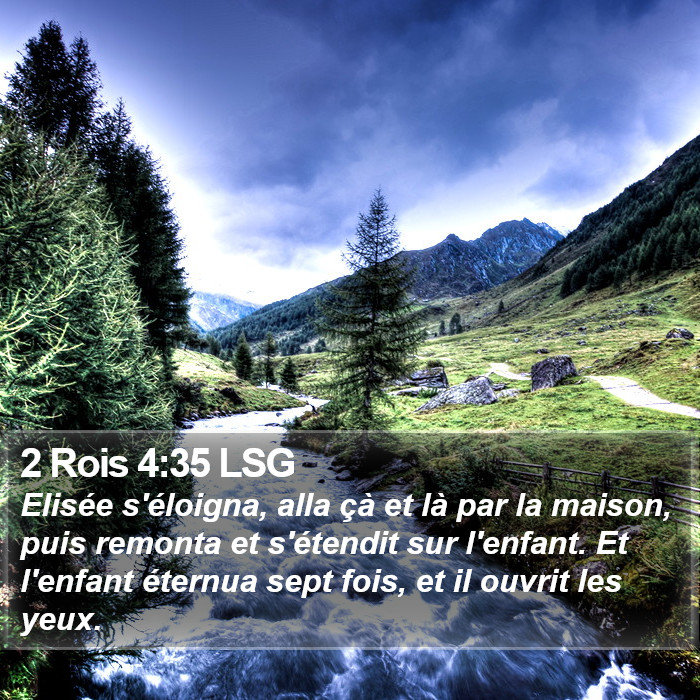 2 Rois 4:35 LSG Bible Study