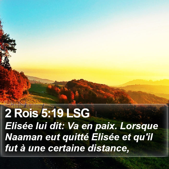 2 Rois 5:19 LSG Bible Study