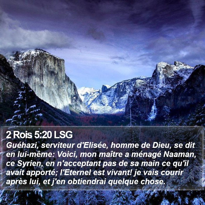 2 Rois 5:20 LSG Bible Study