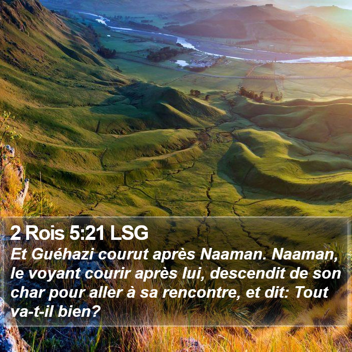 2 Rois 5:21 LSG Bible Study