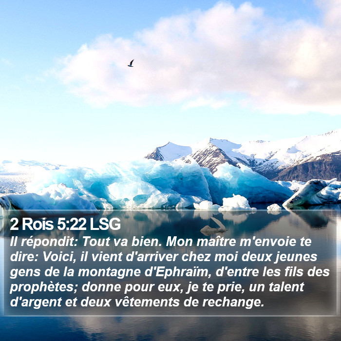 2 Rois 5:22 LSG Bible Study