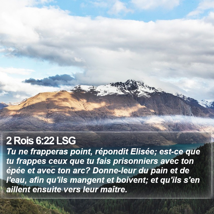 2 Rois 6:22 LSG Bible Study
