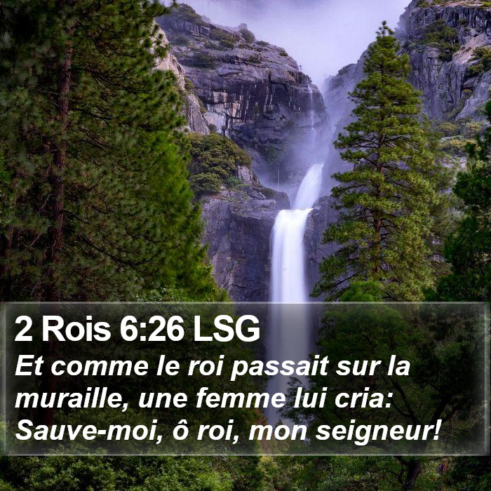 2 Rois 6:26 LSG Bible Study