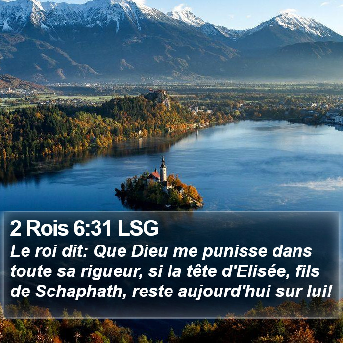 2 Rois 6:31 LSG Bible Study