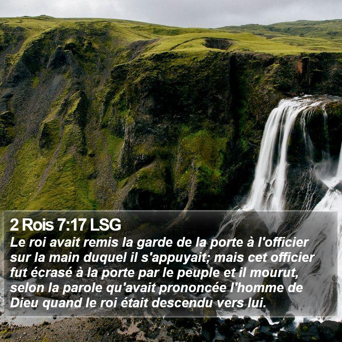 2 Rois 7:17 LSG Bible Study