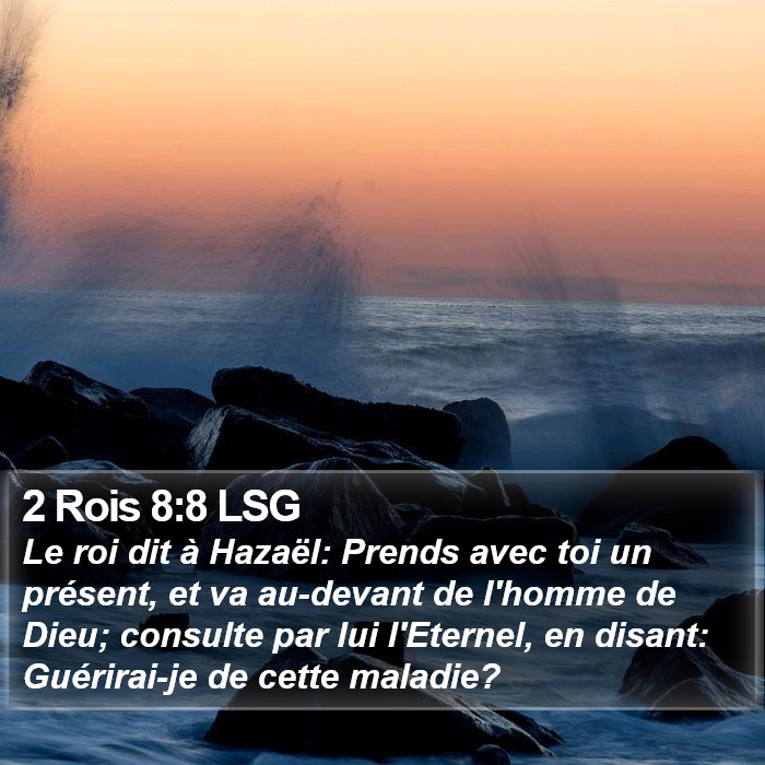 2 Rois 8:8 LSG Bible Study