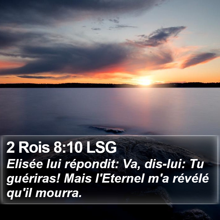 2 Rois 8:10 LSG Bible Study