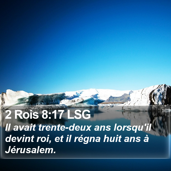 2 Rois 8:17 LSG Bible Study