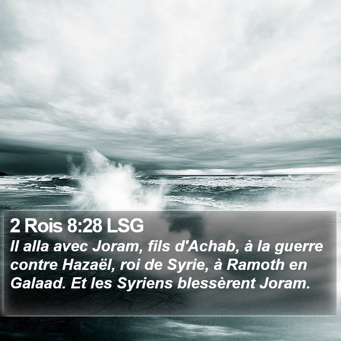 2 Rois 8:28 LSG Bible Study