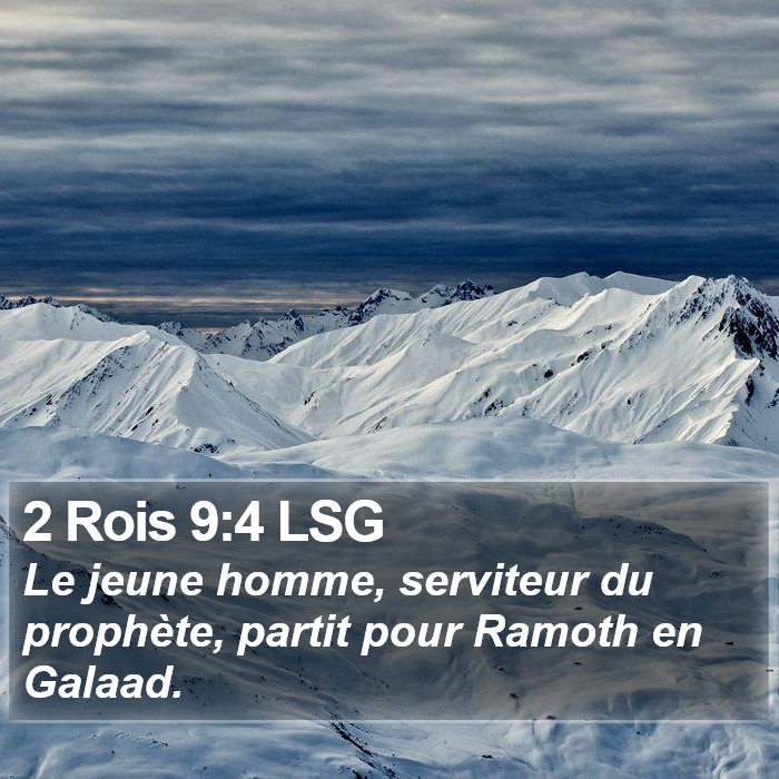 2 Rois 9:4 LSG Bible Study