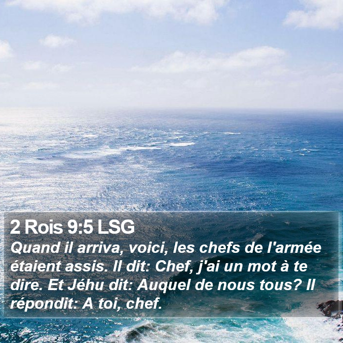 2 Rois 9:5 LSG Bible Study