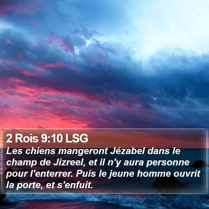 2 Rois 9:10 LSG Bible Study
