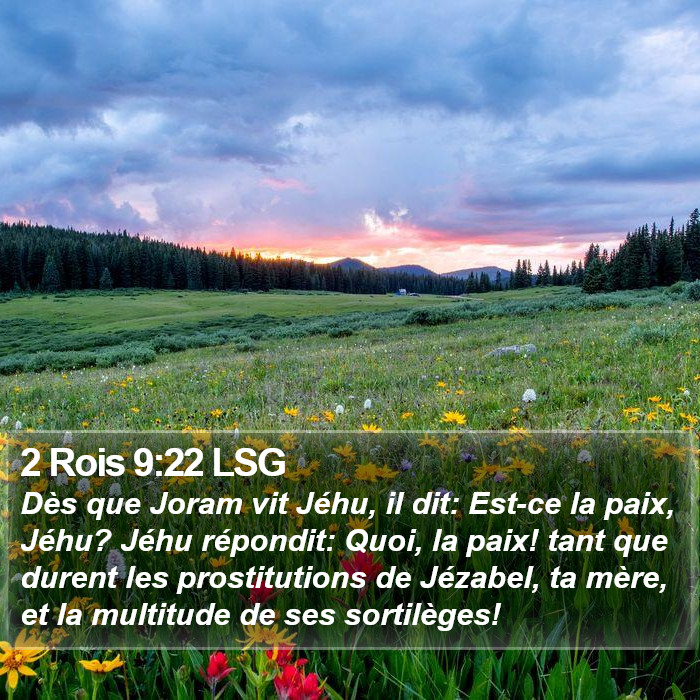 2 Rois 9:22 LSG Bible Study