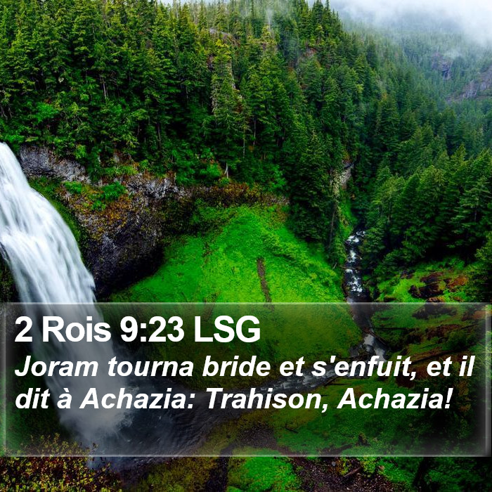 2 Rois 9:23 LSG Bible Study