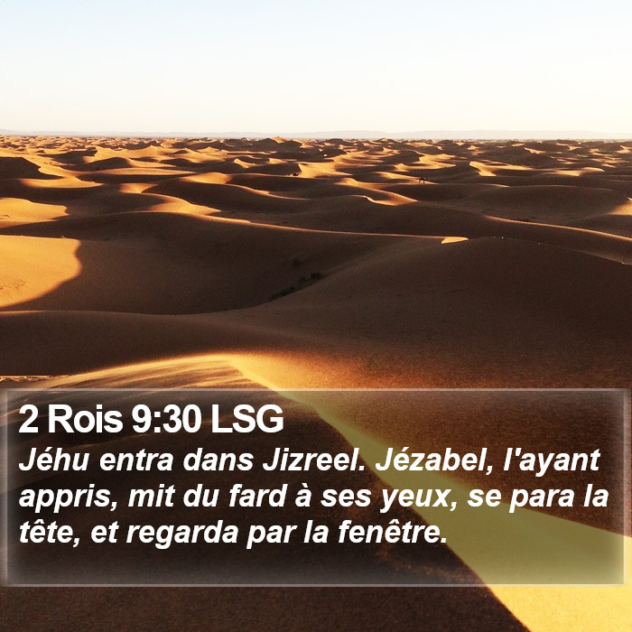 2 Rois 9:30 LSG Bible Study