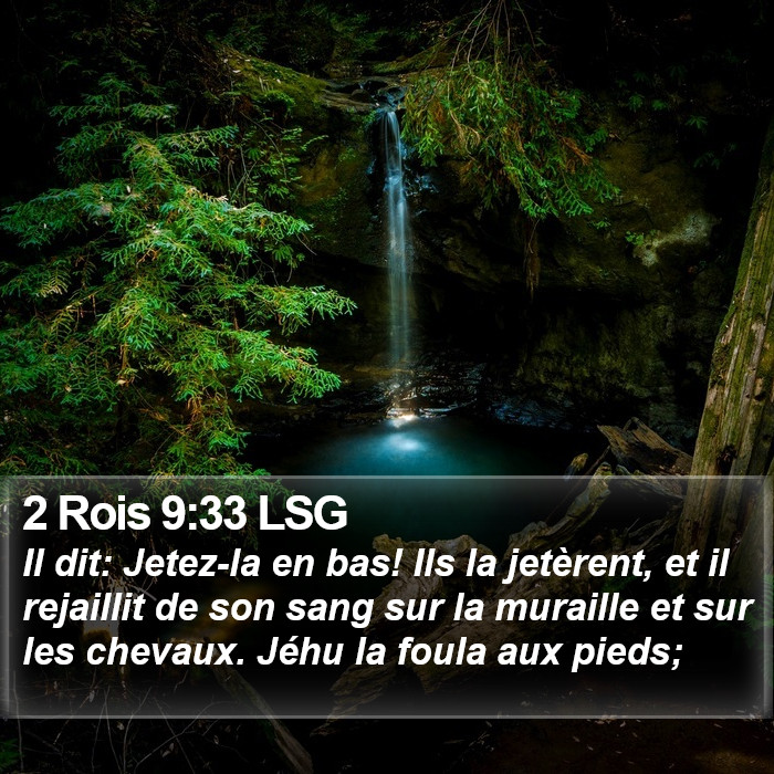 2 Rois 9:33 LSG Bible Study