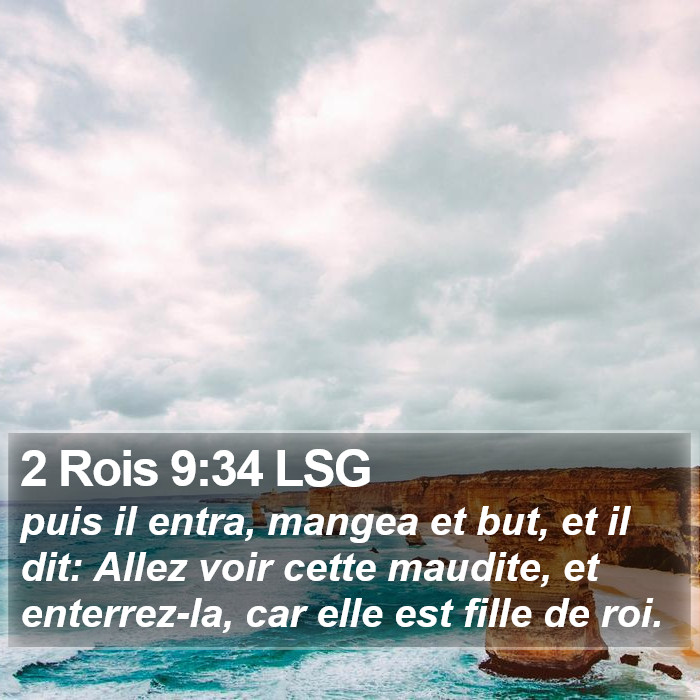 2 Rois 9:34 LSG Bible Study