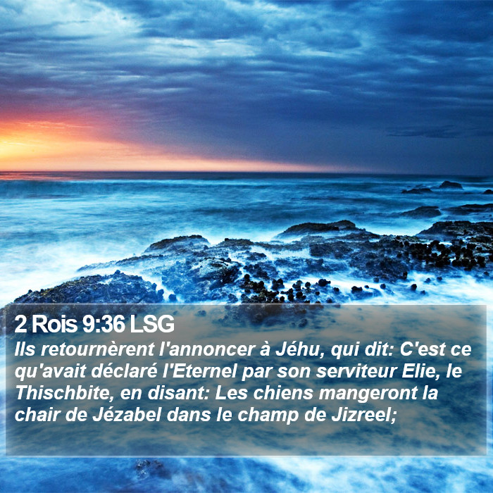 2 Rois 9:36 LSG Bible Study