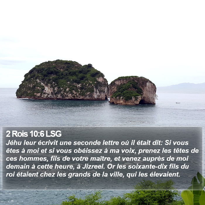 2 Rois 10:6 LSG Bible Study