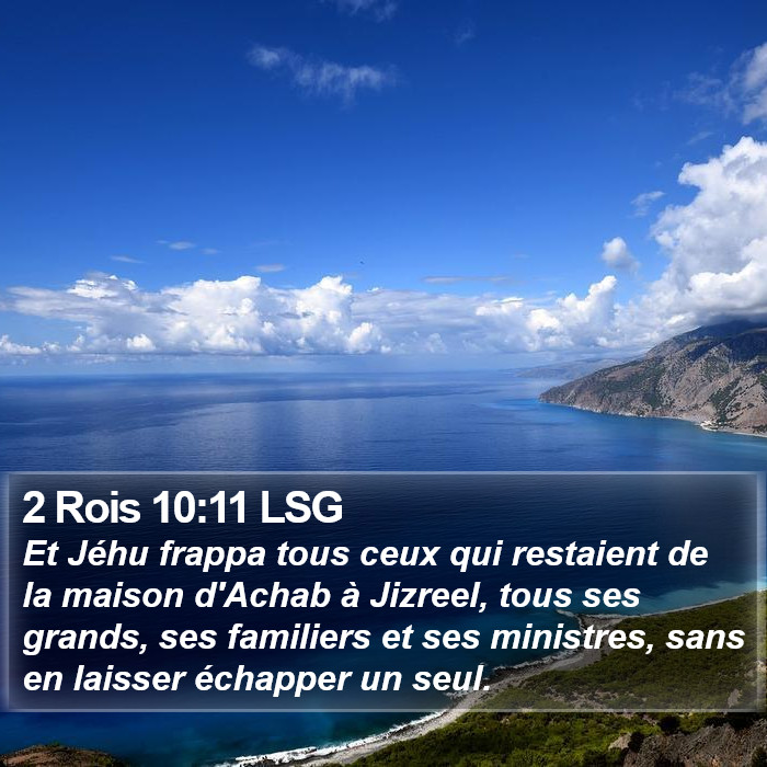 2 Rois 10:11 LSG Bible Study