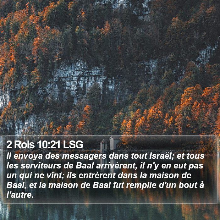 2 Rois 10:21 LSG Bible Study