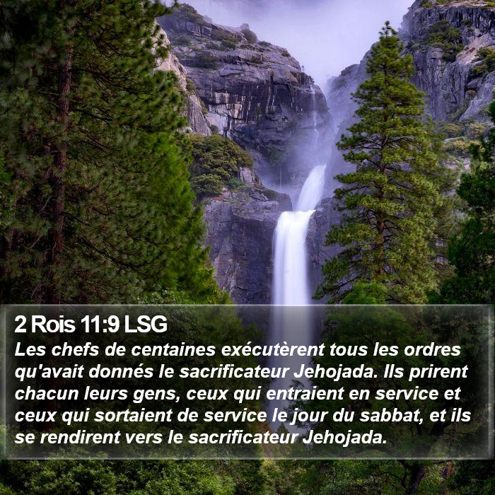 2 Rois 11:9 LSG Bible Study