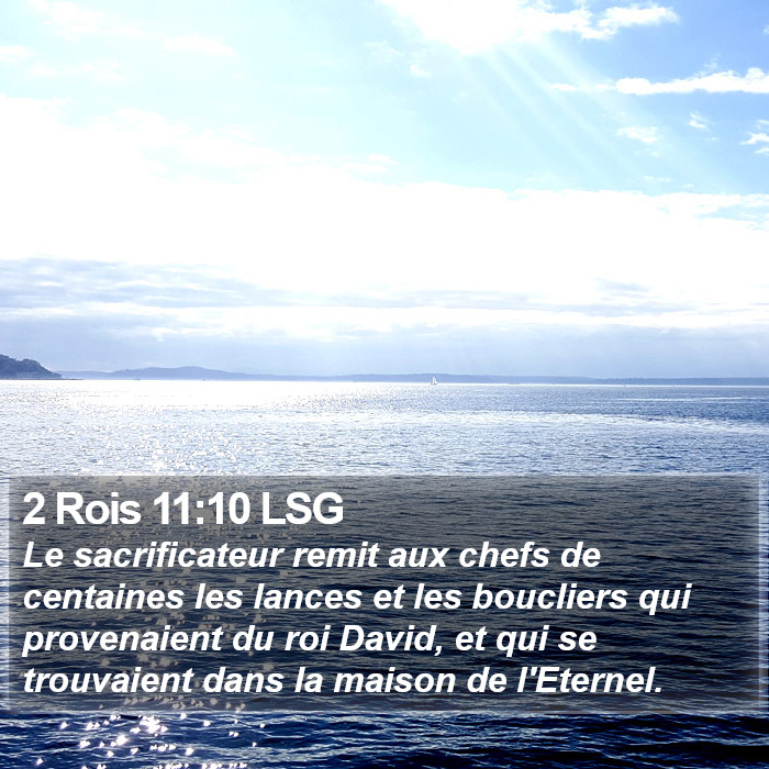 2 Rois 11:10 LSG Bible Study