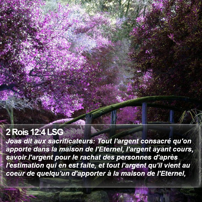 2 Rois 12:4 LSG Bible Study