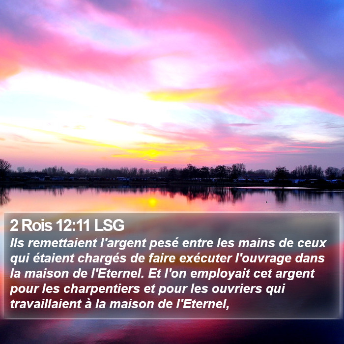 2 Rois 12:11 LSG Bible Study