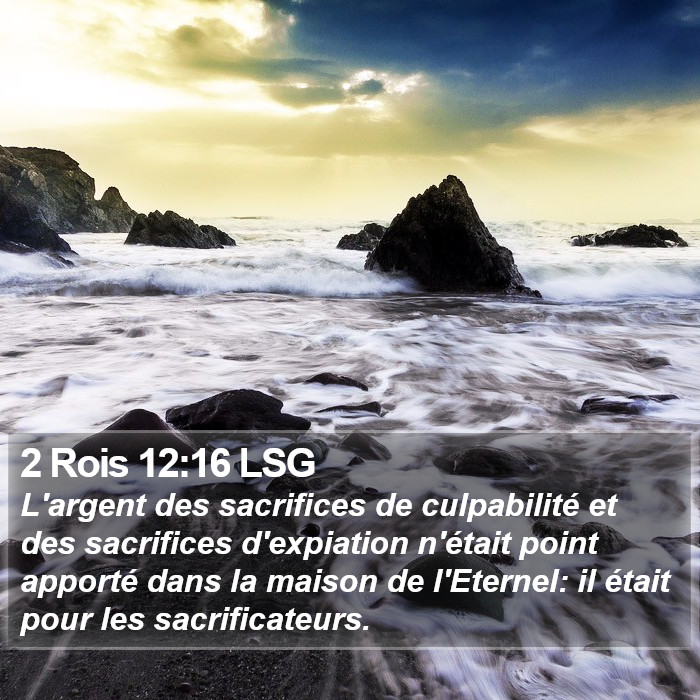2 Rois 12:16 LSG Bible Study